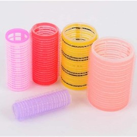 6P Velcro Hair Rollers for Bangs, 5 Types Q15mm 4ea
