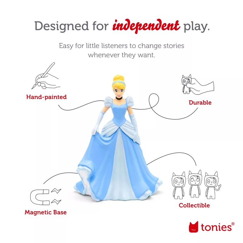 Tonies Cinderella Toniebox Character with Songs and Story for Kids