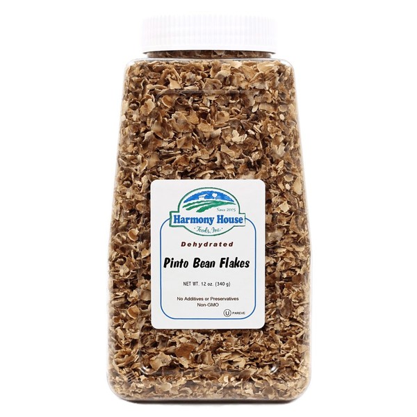 Harmony House Foods Dehydrated Pinto Bean Flakes (12 oz, Quart