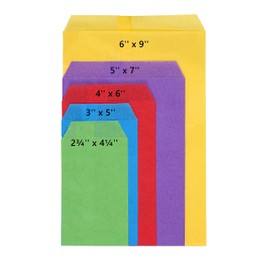 Lemon Yellow Small Flat Greaseproof Kraft Paper Treat Bags 3x5 for Bakery Cookies Candies Dessert Chocolate Soap Wedding Tossing, Stamps, Party Favor, Pack of 100 by Quotidian (3'' x 5'')