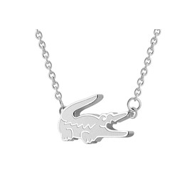 Lacoste Expanding Bracelet 2040046 for Women’s Collection, Crocodile, Stainless Steel, Without gemstones