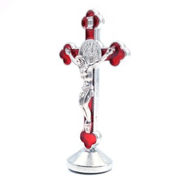 CENPEK 3pcs Religious Gifts Jesus Christ on Cross Statue Tabletop Crucifix Cross Home Décor
