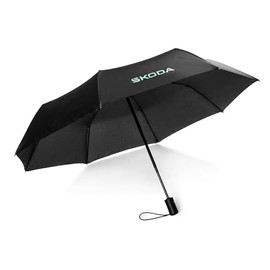Skoda 6U0087602 Pocket Umbrella Umbrella Black, black, Classic