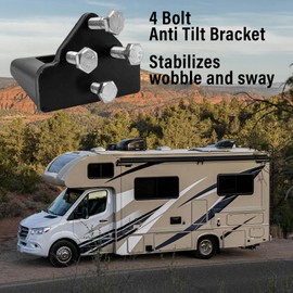 MotoProducts Anti tilt Bracket Reduces Cargo Scooter Dirt Bike Wheelchair Carrier Wobble 2" Class III & Class IV Hitch