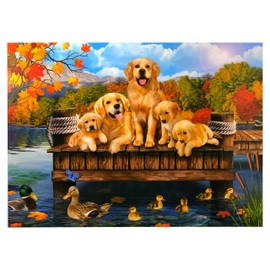Page Publications Collection Jigsaw Puzzles for Adults 1000 Piece | Dogs on The Dock Puzzles | Puzzles for Kids & Teens, Fun Educational Games for Family Game Night