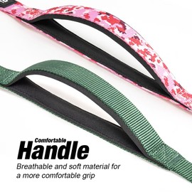 TSPRO Hands-Free Dog Lead for Medium to Large Dogs, Adjustable and Durable, with Soft Padded Handle and Metal Buckle (Military Green 25)