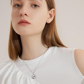 VENACOLY Penguin Chain 925 Sterling Silver Penguin Pendant Necklace Penguin Jewellery Gift for Women, Sterling Silver, No Gemstone