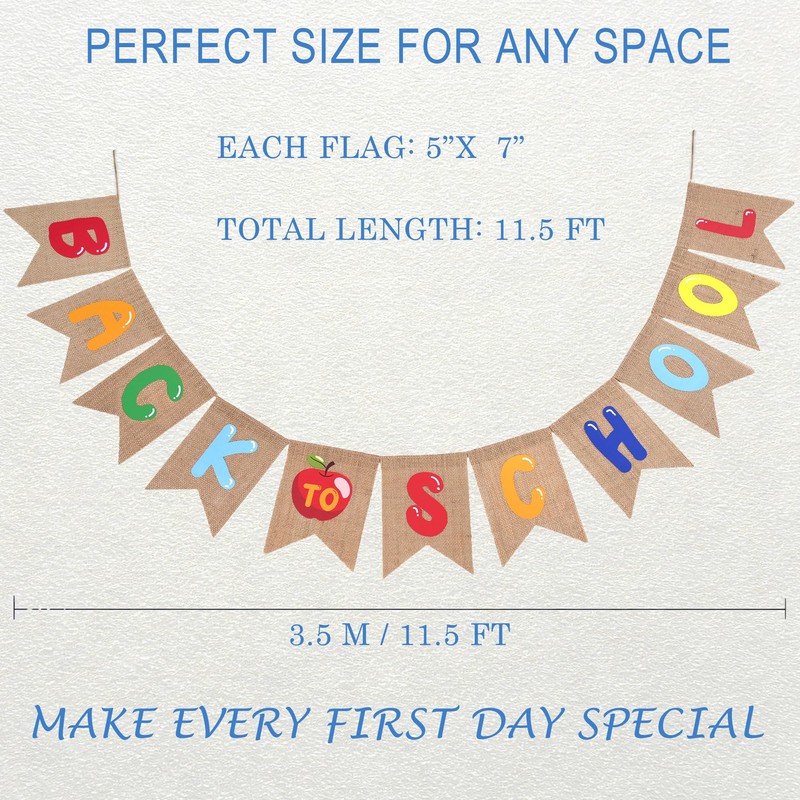 Back to School Banner, First Day of School Banner, Classroom