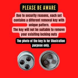 Wheel Locking Nuts M12x1,5 Anti-theft Protection Alloys 482 Fits Lexus RX 450 2010-on