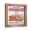 pechpell Gingerbread Christmas Baking Decorations, 6 Inch Wooden Gingerbread Bakery
