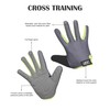 Nivia Cross Training Full Finger Gym Gloves (Grey/Green, Size -