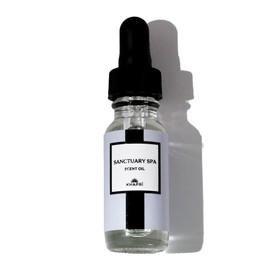 Hotel Inspired Home Perfume Collection -Sanctuary Spa– Premium Essential Oil Blend (15mL/0.5 fl Oz) Aroma with White Tea, Jasmine & Cedarwood| Long-Lasting, Dropper for Diffuser | Made in USA