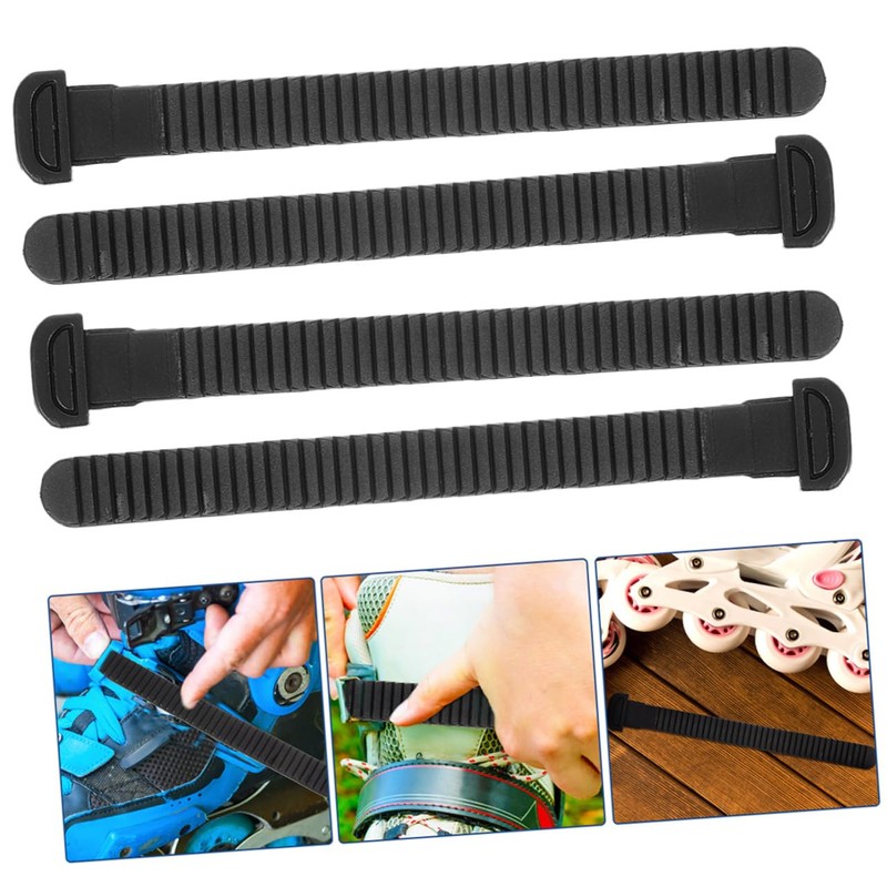 POPETPOP Roller Skates Fixing Straps 4pcs Replacement Buckle Straps for