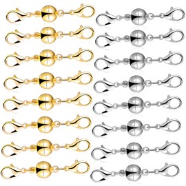 Operitacx 20 Pcs Connection Buckle Magnetic Lobster Clasp Magnetic Closure Magnetic Locking Converters Jewellery Locking Clasp Lobster Clasps Magnetic Converter Copper Jewelry Connector Clip
