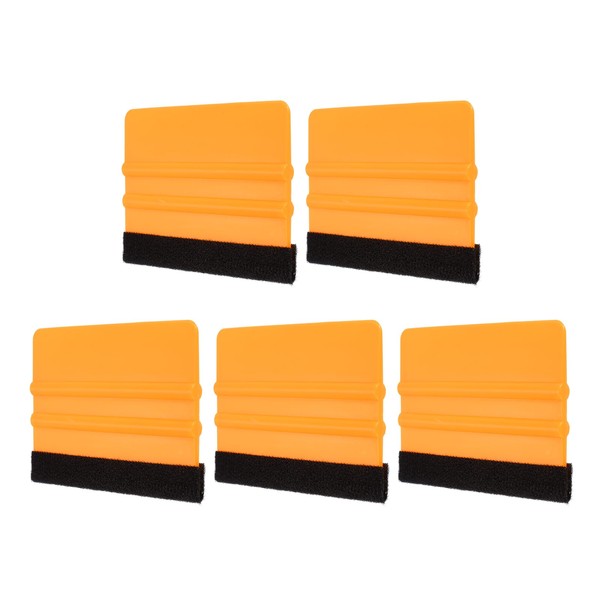 HARFINGTON 5pcs Vinyl Squeegee, Felt Edge Vinyl Wrap Decal Squeegee