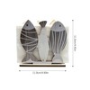 Pine Wood Napkin Holder,Ocean Style Distressed Wooden Upright Napkin Dispenser,Easy-Refill,Decorative
