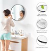 DUMOS Black Circle Mirror for Wall 24 inch, Bathroom Mirror