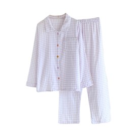 Celucke Women's Soft Lightweight Long Sleeve Pajama Set, Comfortable Sleepwear Wear For Night Relaxation, Satin Pyjamas For Women, Pj Shorts Set, Ladies Comfort Lounge Wear Nightwear Purple