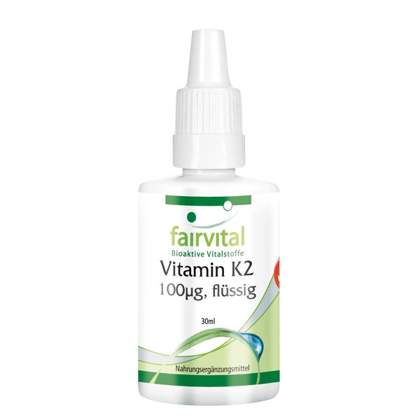 Mind. 99% of all Trans MK-7 Vitamin K2 100µg Liquid/Liquid, Natural, Menac Hinon, Vegan, 30ml, 3 Month Pack with Citronenöl and Vitamin E