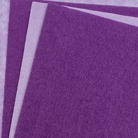 John Bead GoodFelt Beading Foundation 1.5mm 5x8in 4pcs Purple and Light Purple