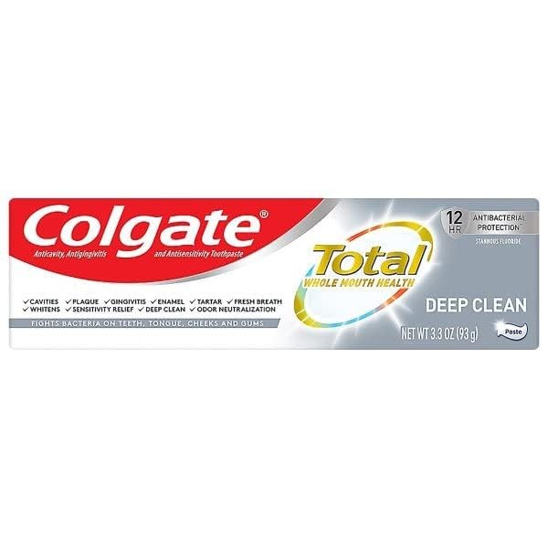Colgate Total Deep Clean Toothpaste 12hr Antibacterial Protection 3.3 0z