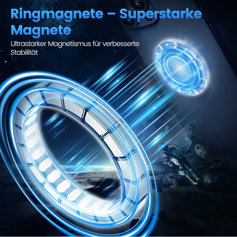 homeasy Magnetic Phone Holder Black