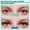 Lash Extension Kit 320Pcs,DIY Individual Lashes Clusters Kit,Lash Bond And