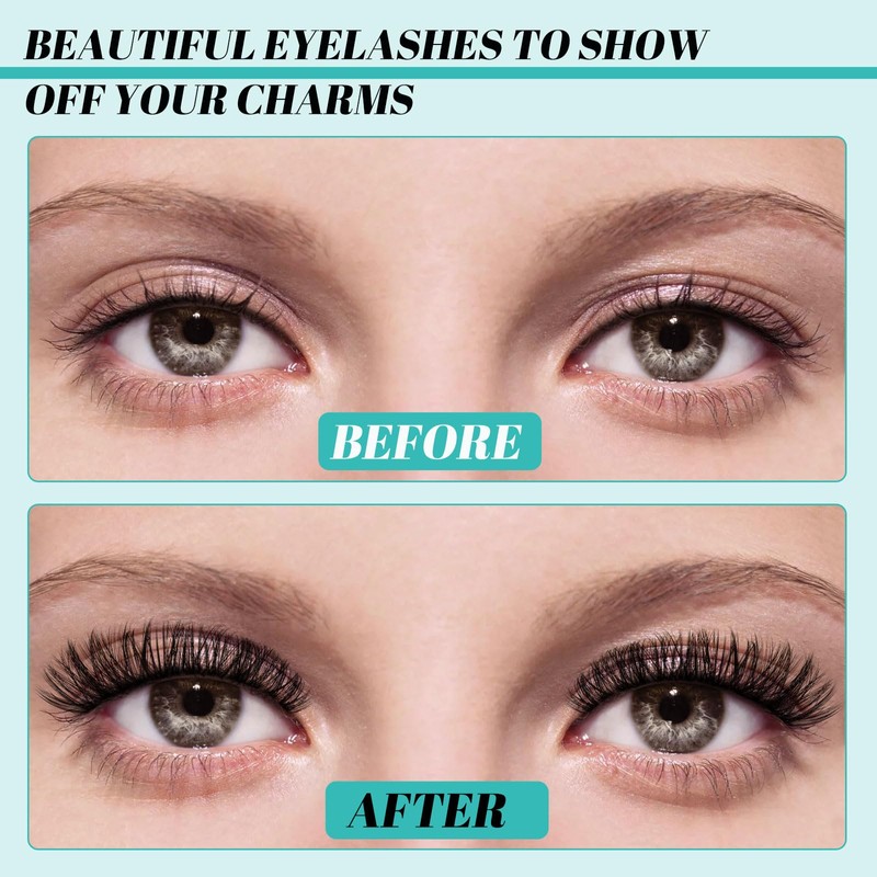 Lash Extension Kit 320Pcs,DIY Individual Lashes Clusters Kit,Lash Bond And