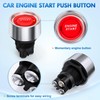 Greluma 1 Piece Universal 12V-24V 50A SPST Momentary Start Switch