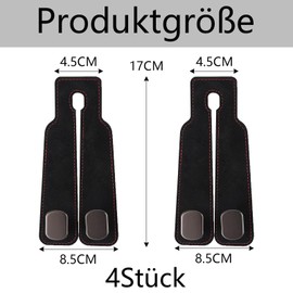 4 Stück Doppelhaken für Autositze Taschenhalter Auto Kleiderbügel Auto Kopfstütze Sich Hervorragend Zum Aufhängen Verschiedener Gegenstände Wie Wasserflaschen Regenschirme und Einkaufstaschen