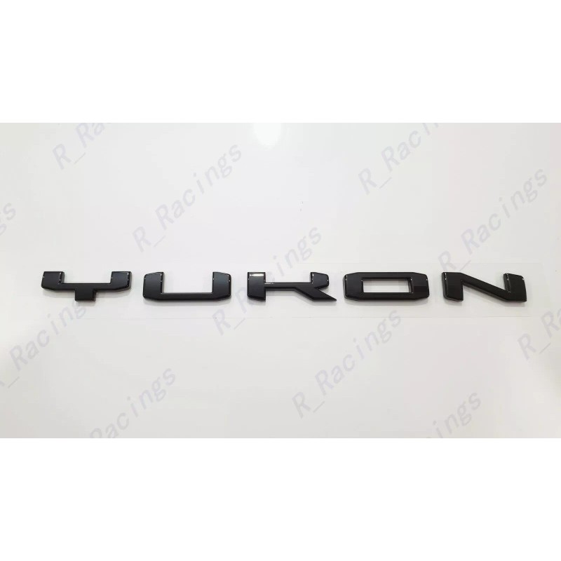 GMC 1PC Gloss Black Rear Tailgate Yukon Letter Emblem 2021-2023