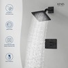 KENES Matte Black Shower Faucet, Shower Trim Kit with Single-Spray