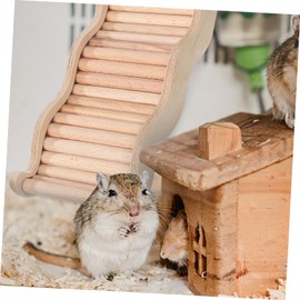 CORHAD Hamster Ladder Reptile Bridge Wave Climbing Toy for Hamsters Bearded Dragons and Pets Natural Construction Easy Installation Space-Saving Design