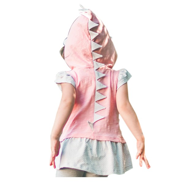 Mini Jiji T-Rex Dino Toddler Hoodie Tops (Small 6-7 yrs,