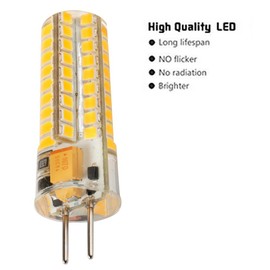 Ukey U GY6.35 LED Bulbs 5W Bi-pin Base AC/DC 12V 2700K Warm White Dimmable, G6.35/GY6.35 Base JC Type LED Halogen Incandescent 50W Replacement Bulb 6Pack (5)