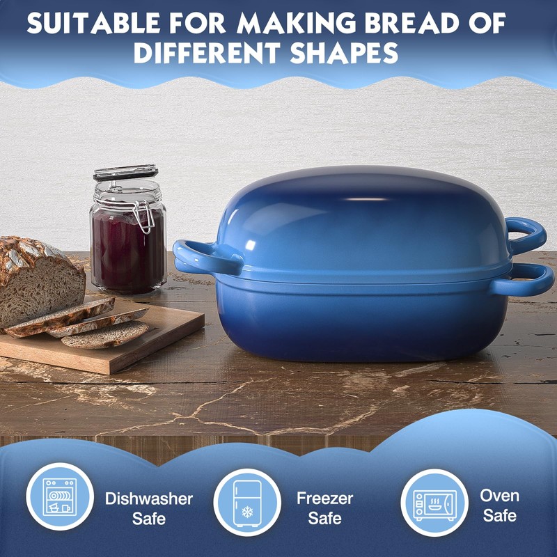 Dutch Oven for Bread Baking - 2.5QT Bread Pans for