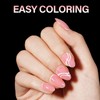 AILLSA Short Almond Nails 504PCS Half Matte Fake Nails Tips
