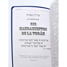 Escrituras Sefer Davar Biblia Edición Español Piel Azul Salmos Español Y Hebreo