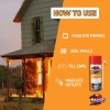 Kraken Bond Extreme Fire Block Polyurethane Straw Foam Sealant 12