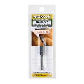 PROXXON No.28707 Rotary File, 1 Rod, 0.3 inches (8.0 mm), Shaft Diameter 0.1 inches (3.0 mm)