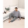 Ekouaer Men's Pyjamas Sets Long Sleeve Pjs Soft Loungewear Winter