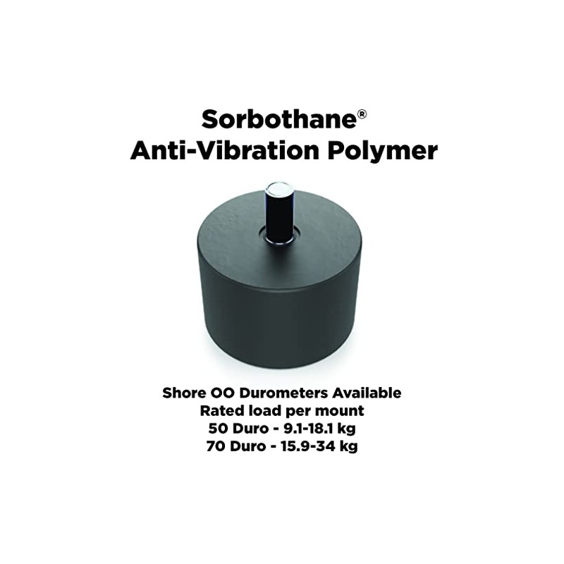 Isolate It!: Sorbothane Male/Female Vibration Stud Mount - 1/4-20 -