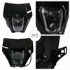 JFG RACING Dirt Bike Headlight,Universal Dirt Bike Front Light Motorcycle
