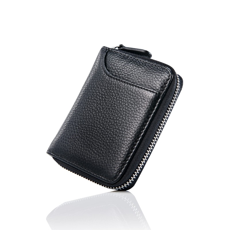 NEESE Men's Coin Purse, Genuine Leather, Women's, Black