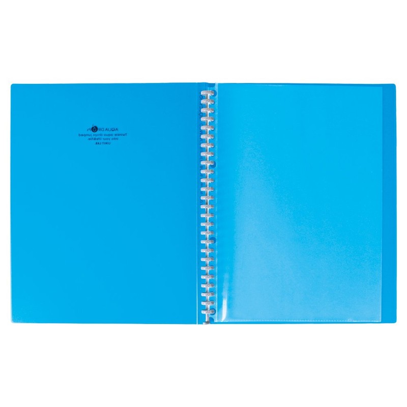 rihitorabu Aqua Drops Compact Binder B5 26 Hole Leaf 40 Piece Containment Milk