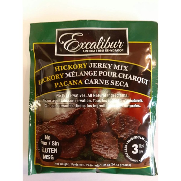 Excalibur BEEF JERKY seasoning Mix EXCALIBUR Brand HICKORY FLAVOR 3