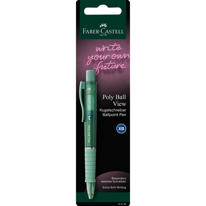 Faber-Castell Poly Ball View Ballpoint Pen 4005401457961, Multi-Colour