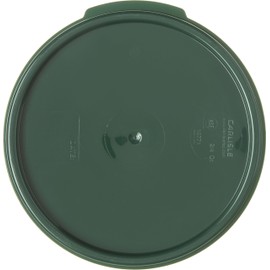 Carlisle 1077108 Round Container Lid, Polypropylene, Green, 2-4 Quart