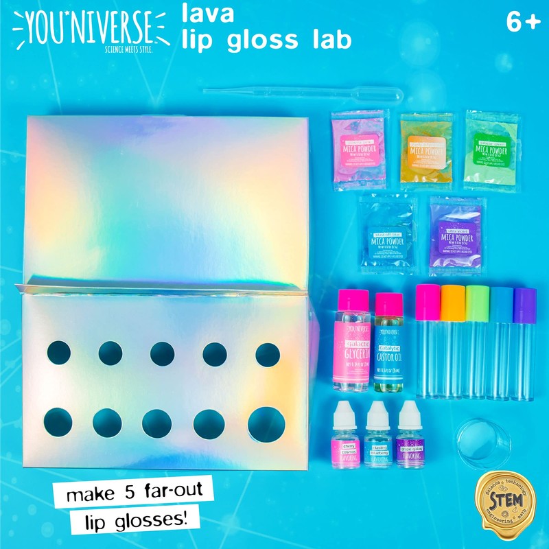 Just My Style You*niverse Lava Lip Gloss Lab, At-Home STEM