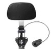 H RUO Adjustable Driver Backrest with Pad Compatible with Harley